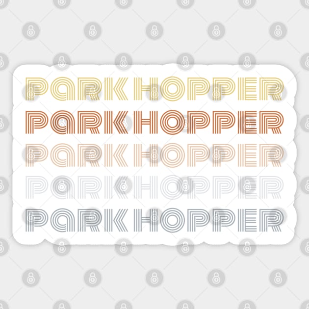 Park Hopper - Retro Pastel Sticker by MickeysCloset